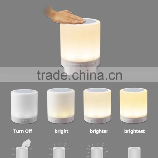 Muti Function Rechargable Wireless Touch Smart Lamp Speaker Table Lamp Bluetooth Speaker photo-4