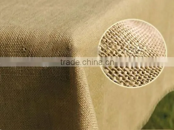 100% Burlap Tablelcoth-seamless of 90"*132", 90"*156", 60"*126"