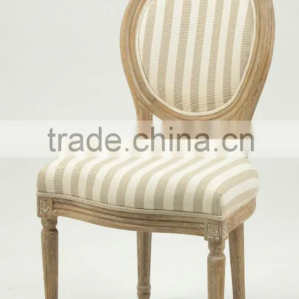 Home Furniture Solid Oak Handle Carved Classic Round Back Wooden Side Chair (CH-211-1-OAK) photo-2