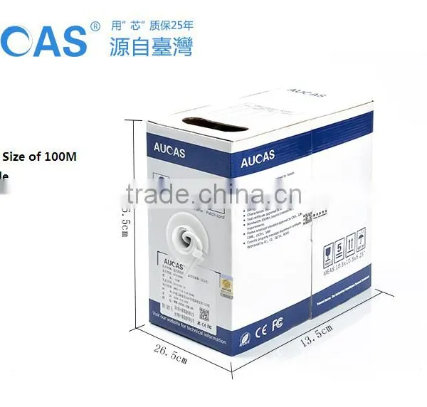 Best Selling 305m 100m ROHS Computer Outdoor UTP White Cat5e Ethernet Cable photo-5