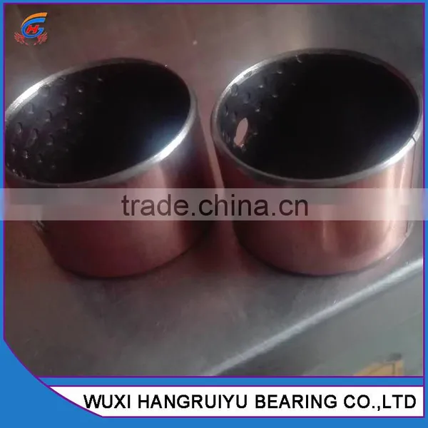 Marginal Lubrication Bronze Bushing Bearing Sleeve 45 * 50 * 25 mm With Oil Holes for Wet and Sandy Environment photo-2