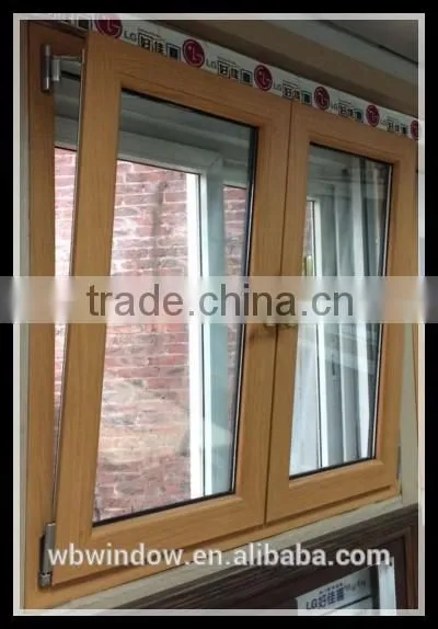 Easy Maintain Brown Color UPVC Tilt&turn Windows photo-2