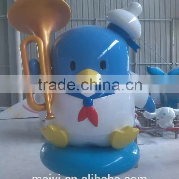 the Animation Fiberglass Statue Animal Statue Penguin