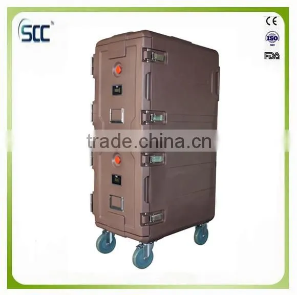 165L Food Warm Carrier Cart, Food Warm Transport Cabinet Made of Food Standard Lldpe With ROTOMOLDING photo-3