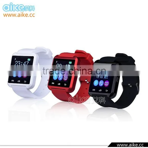 Smart Bluetooth Watch MTK WristWatch Watches U8 U Watch for IPhone 4/4S/5/5S Samsung S4/Note 2/Note 3 Android Phone Smartphones