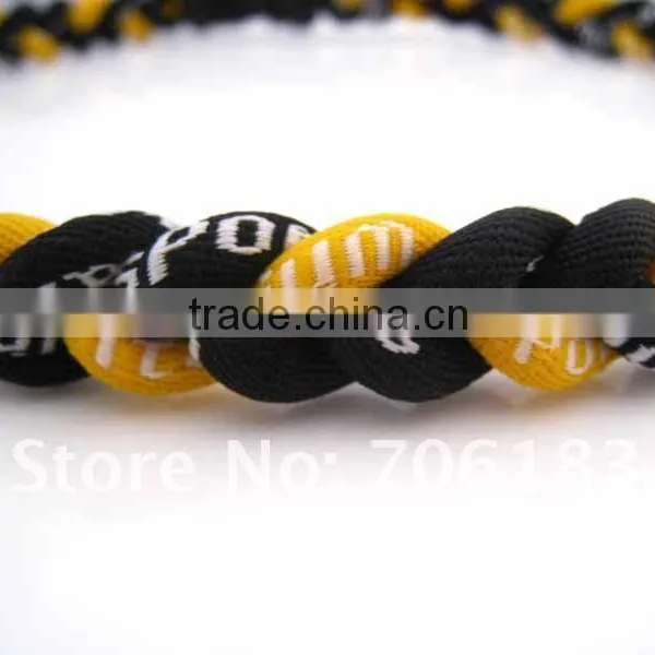 Triple Braided Cheap Sports Custom Titanium Sports Mesh Necklace photo-4