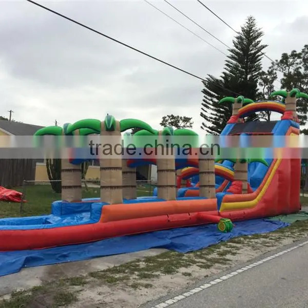 Lanqu Long Water Slides Inflatable Trippo Slide photo-5