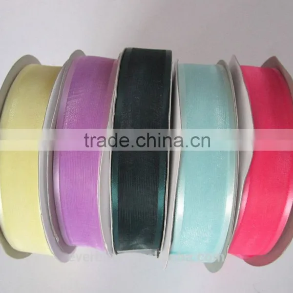 European standard organza ribbon with satin edge