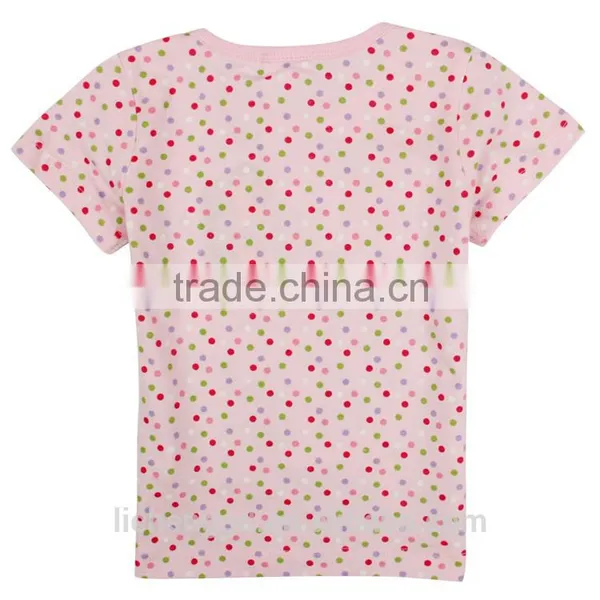 (K3750) 2 Colors Girls t Shirts Nova Kids Wear Stock Available Children Clothes on Promotion Kids Tshirts photo-3