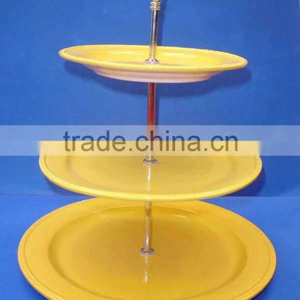 Ceramic Cake Stand, Cake Plate With Stand photo-3