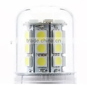 E27 12W 27x5050SMD 1050LM 5500-6500K Cool White Light LED Corn Bulb (85-265V) photo-5