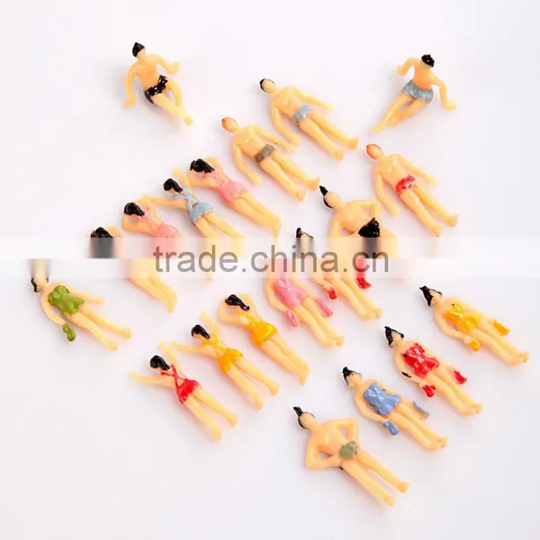 Model Swimming Figure, Scale Plastic Swimming Figure for 1/100, Plastic Mini Human Figures, Plastic 3d Swimming Figure photo-2