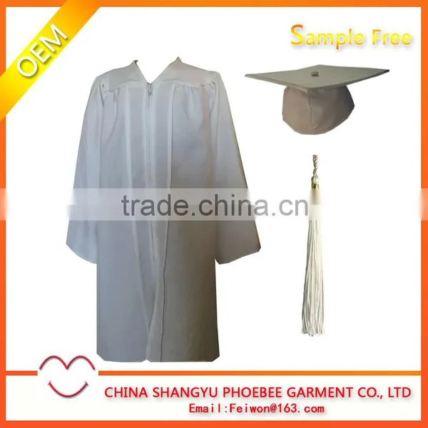 Matte High Quality Children Graduation Gown for Kids