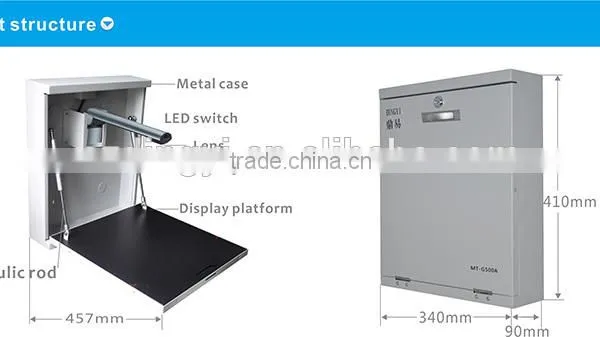 Trade Assurance 5.0 Mega Pixel Mini Wall Mounted Auto Focus Visualizer for Classroom