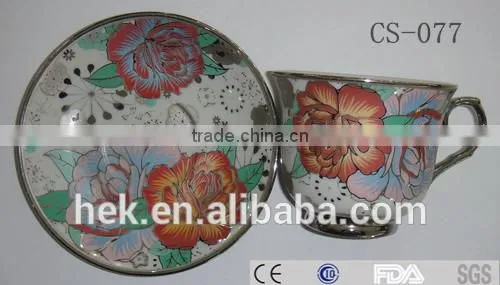 Porcelain , Full Decal , Cup/saucer Set photo-5