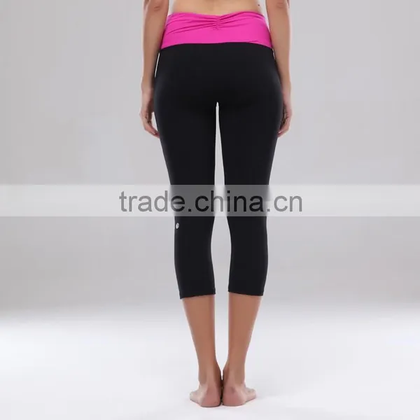 SUPPLEX Nylon/ Lycra/ Spandex Black Long Design ODM or OEM Service Yoga Leggings photo-4
