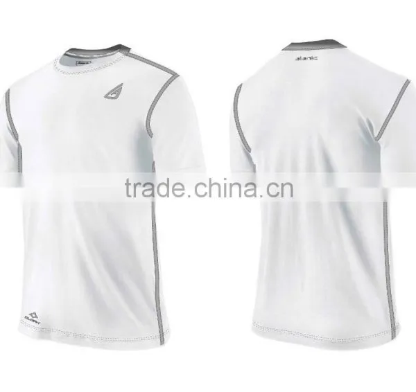 Mens Basic Short Sleeve Running Shirt Multiply Colors photo-5