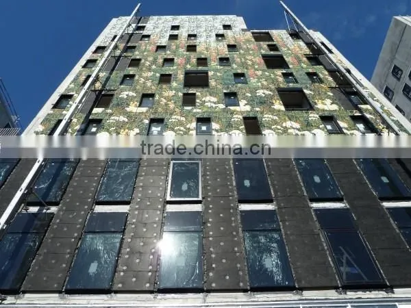 Exterior Curtain Wall Glass Colored Tempered Glass For Building photo-3