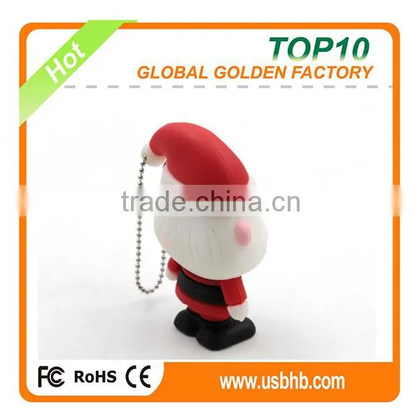 Christmas Santa Shape OEM PVC 2GB 8GB 16G Usb Flash Drive Pen Drive for Promotion photo-4