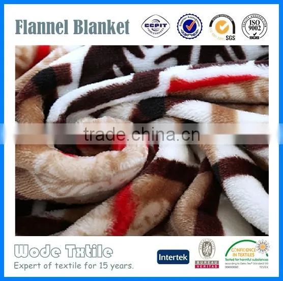 100%polyester Custom Coral Fleece and Flannel Fleece Blanket photo-4
