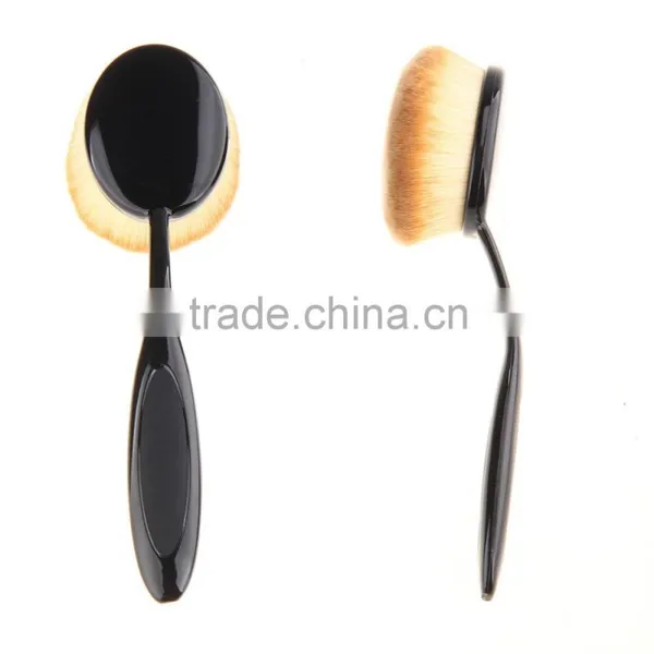 2016 Best Seller 10pcs Oval Toothbrush Makeup Brush Set With Private Label photo-4