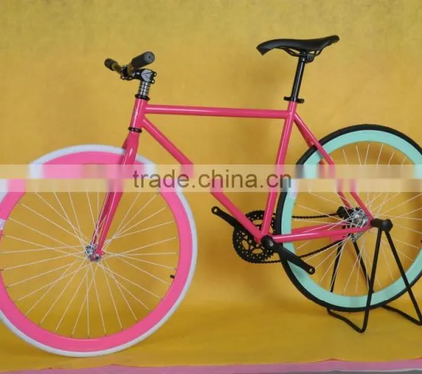 700C Colorful Fixie Fixed Bike Form TAIWAN Fixed Gear Bikes Factory to Wholesale Blue Fixed Gear Bike photo-2