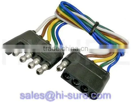 5 Pin Trialer Plug Connector, 5 Pin Wire Plug Connector, 5 Pin Flat Trailer Connector