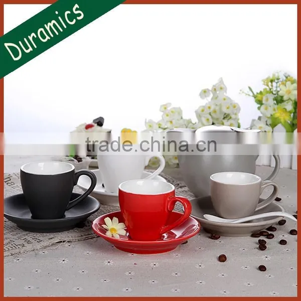 Color Glazed Ceramic Coffee Tea Set Pot and Cup Mug