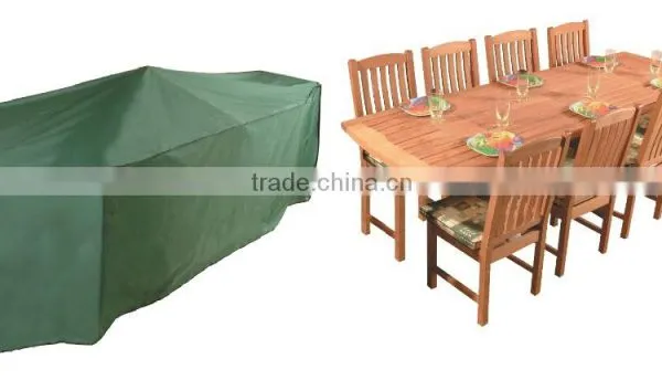 PU Backed Polyester Outdoor Home Garden Waterproof Rectangle Table Cover photo-3