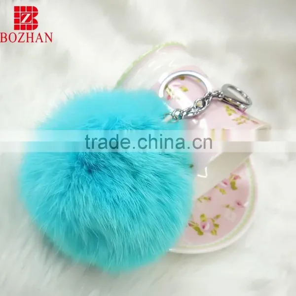 Cute Pom Pom Handbag Accessories Key Holder for Gift photo-2