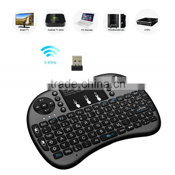 2016 Best Selling Rii Mini x1 2.4Ghz Wireless i8 Keyboard With Mouse for Google TV photo-4