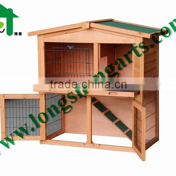 Small Animal House Pet Cage Wooden Rabbit Hutch photo-3