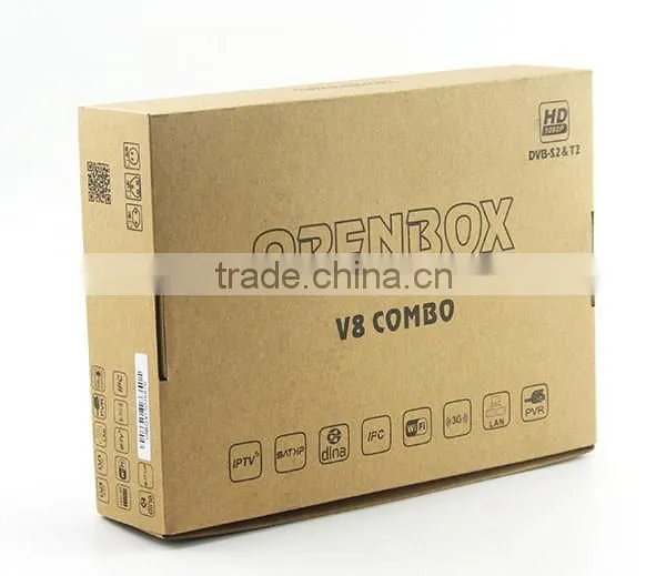Nice Product !openbox V8 Combo DVB-S2 and DVB-T2 Free IPTV Twin Tuner Set Top Box for UK/italy/USA Market photo-4