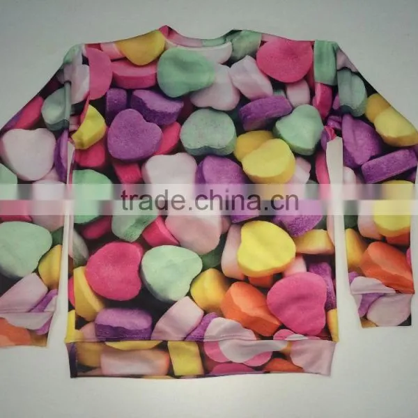 Women Latest Design Custom Sublimation 3D Printing Hoodie Crewneck Sweatshirt Wholesale photo-4
