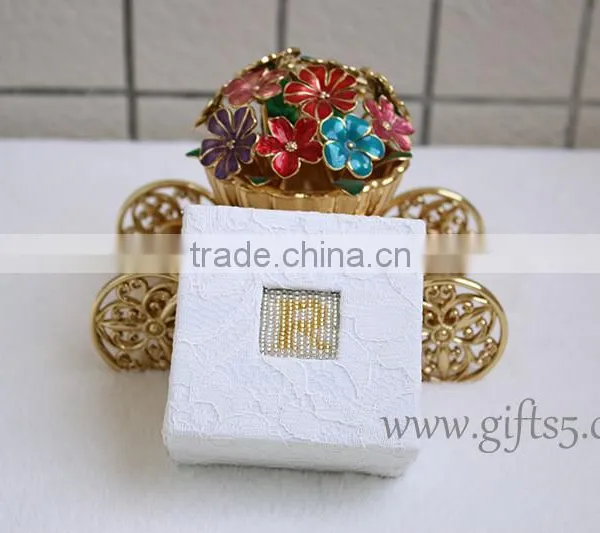 Handmade Unique Bead Wedding Ring Box With Beaded Name Plate of R photo-3