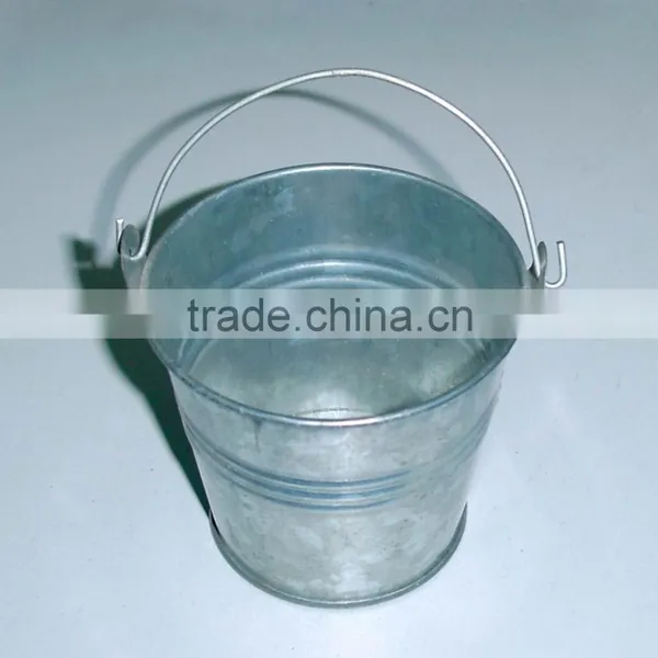 Galvanized Zinc Bucket, Small Galvanized Bucket