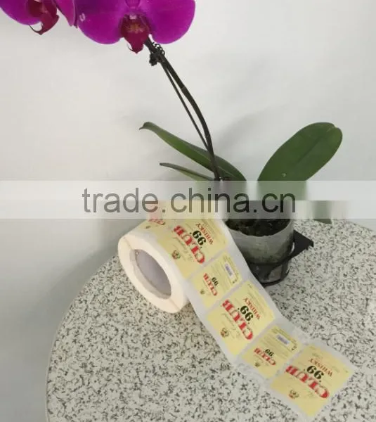 Low Price and High Quality Paper Material Red Wine Labels Adhesive Stickers Printing in Roll photo-4