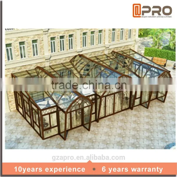 High Quality Water Proof Sunroom Glass House Prefabricated Glass House photo-2