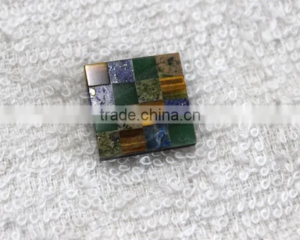 Wholesale Gemstone Mosaic for Cufflinks,stone for Clothes Buttons photo-4