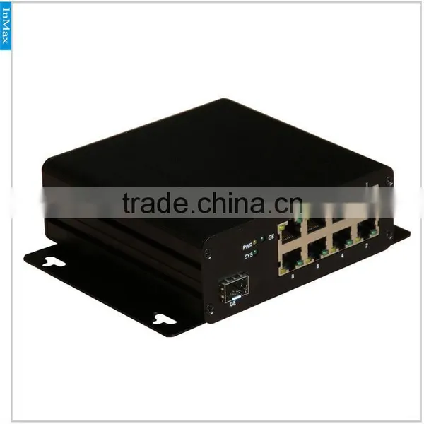 PoE Network Switch, 8+1G Din Rail 8 Ports Industrial PoE Switch 48V From InMax P309A photo-2