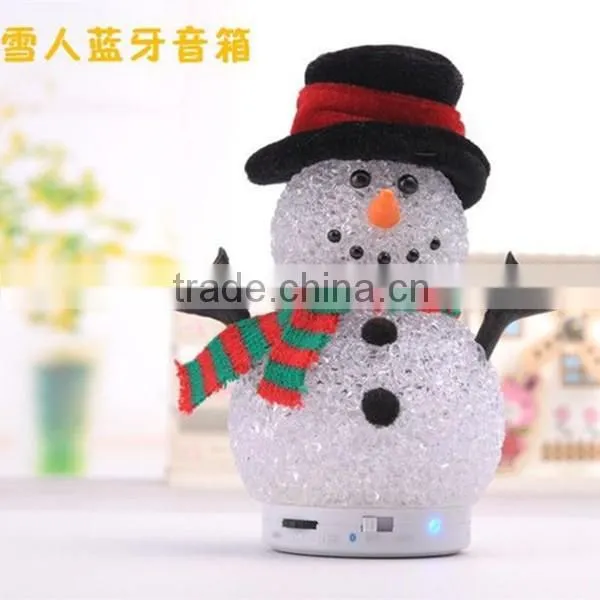 Promotional Gift Lovely Portable Bluetooth Doll Speaker, Handsfree Cute Snowman Doll Bluetooth Speaker for Kids photo-5