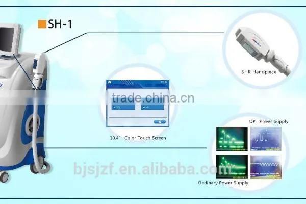 Sh-1 Vertical Instrument SHR + E-light( IPL+RF ) Beauty Hair Removal Machine With Medical CE and ISO Approved photo-3
