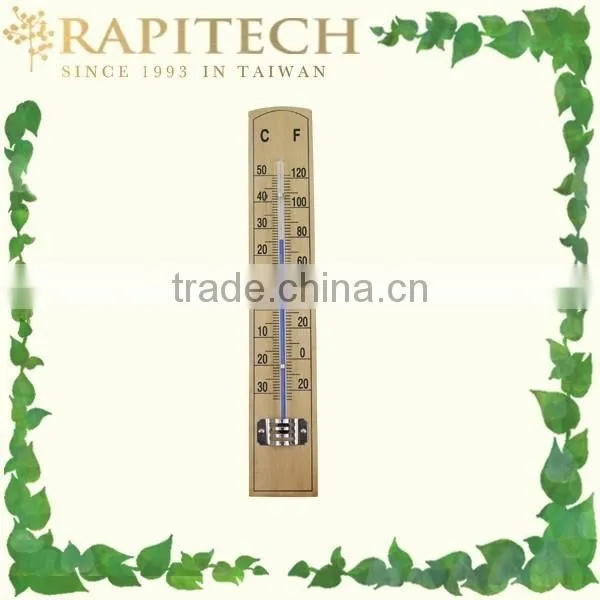 Garden Beech Wall Wood Thermometer