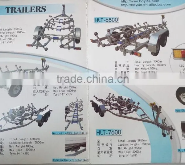 Galvanized Stainless Steel Small or Long Boat Trailer With Roller photo-6