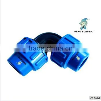 Plastic pp Comprssion Water Pipe Fittings Coupling 20mm /china Manufacture pp Compression Fittings Quick Coupling photo-4