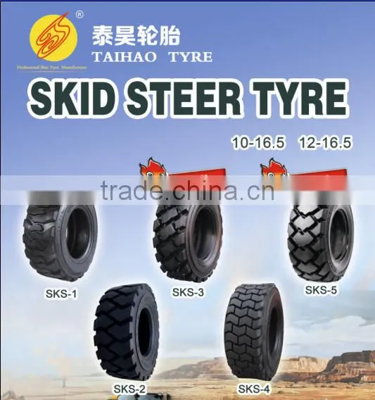 TAIHAO Brand China Tyre Top China Brand Bobcat Skid Steer Tyre Soft Muddy Road Sks-110-16.5 12-16.5 14-17.5 15-19.5 11L-16 photo-5