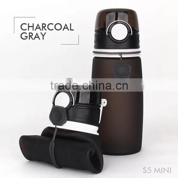 500ml Squeeze Silicone Water Bottle for Outdoor photo-3