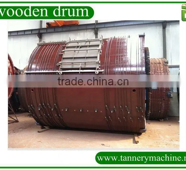 Supply Leather Tannery Overloading Wooden Drum for Soaking/Liming/Tanning photo-3
