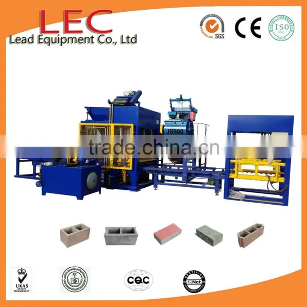 Automatic Cement Concrete Paving Interlocking Hollow Brick Block Making Machine Price photo-6