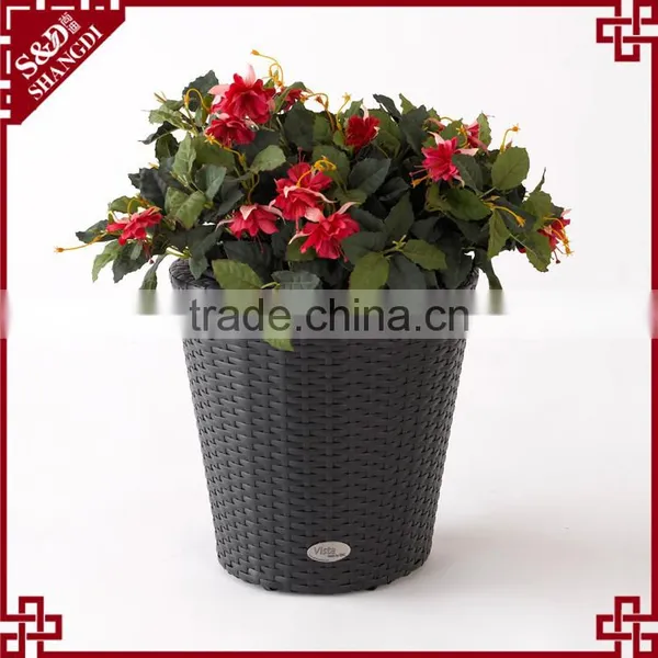 Novelty Plastic Fiber Woven Indoor & Outdoor Flower Pots For Sale photo-4